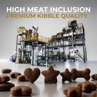 Línea de Producción Automática de Alimento para Perros de 1-6 Toneladas por Hora, Controlada por PLC, Accionada por Motor, Equipo de Extrusión Vertical de Grado Alimenticio