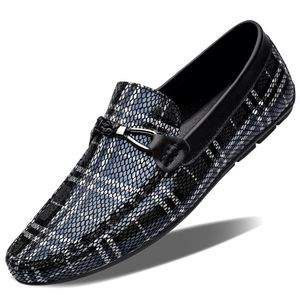 Nouveaux Mocassins Haut de Gamme pour Hommes en Cuir de Vachette Véritable à Motif Crocodile Tendance – Chaussures d'Été Respirantes pour Hommes - Product Image 6