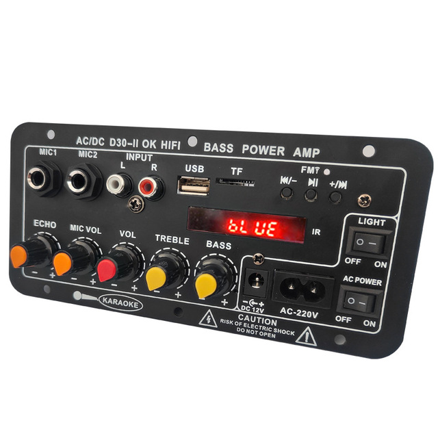 BT 5.0 Digital Power Amplifier Board HiFi Stereo Amp HSC3125 1 oz Copper for Car Audio Subwoofer/Home KTV Car Stereo