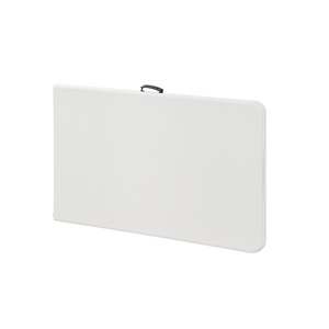 <span class=keywords><strong>Table</strong></span> pliante portable en plastique blanc de <span class=keywords><strong>8</strong></span> pieds pour la restauration, idéale pour les pique-niques intérieurs et extérieurs, capacité <span class=keywords><strong>8</strong></span> <span class=keywords><strong>personnes</strong></span> - Product Image 1
