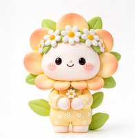 Figurine de collection personnalisée OEM en PVC et ABS, personnage mignon Daisy, jouet d'art design sur mesure en vinyle, fabriqué en usine