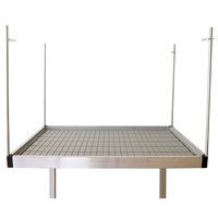 GT Meilleure vente Panneaux ABS de qualité alimentaire Système hydroponique d'intérieur Table de flux et reflux Banc roulant