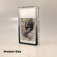 Versandfertige Juvida PS Slab Case TPU+PC Stoßfeste Visitenkarten-Schutzhülle Anti-Vergilbung UV-Beständig 10mm Dicke Klare Rückseite