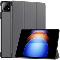 Funda Trasera Rígida de Cuero PU para Xiaomi Pad 6S Pro 2024, Diseño Personalizado, Plegable en Tres Partes, Funda Inteligente para Tablet de 12.4 Pulgadas