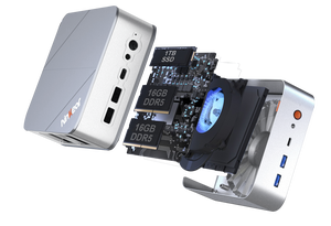 มินิพีซี Ninkear M8 ใช้หน่วยประมวลผล AMD Ryzen 7 8745HS แรม 16GB DDR5  ฮาร์ดดิสก์ SSD 1TB PCIE3.0 รองรับจอภาพ 4K  WiFi 6 BT5.2 11 สำหรับเล่นเกมและทำงานออฟฟิศ M8 Nink - Product Image 4