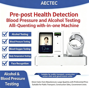 Détection de l'alcool par reconnaissance faciale, mesure de l'oxygène sanguin, mesure de <span class=keywords><strong>la</strong></span> température, mesure de <span class=keywords><strong>la</strong></span> pression artérielle, contrôle de santé avant le poste, éthylotest - Product Image 4