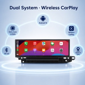 Route Factory Supply Android auto da 14.9 pollici per <span class=keywords><strong>lettore</strong></span> <span class=keywords><strong>DVD</strong></span> <span class=keywords><strong>con</strong></span> DSP per Audi A6L A7 2012-2015 doppio sistema Carplay e GPS - Product Image 3