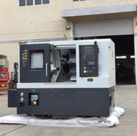 Tour CNC à une broche Tourelle centrale horizontale Mandrin incliné Conception de lit Métal à usage moyen Tournage Fanuc à usage intensif