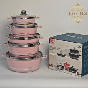 Thiết kế ban đầu thương mại cấp 5 Chậu nhôm <span class=keywords><strong>Cookware</strong></span> Set với lớp phủ không dính-20/24/28/32/28cm Heavy-duty có nắp đậy - Product Image 5