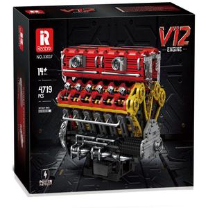 2026 New V12 Động Cơ Sáng Tạo Đồ Chơi Reotrix 33017 Trò Chơi Đồ Chơi Trẻ Em Món Quà Giáng Sinh Giải Trí Động Cơ Mô Hình Xây Dựng Khối Bộ - Product Image 1