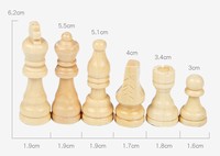 Pièces d'échecs de grande taille personnalisées de haute qualité, fabriquées en Chine, différentes tailles, vente en gros à bas prix