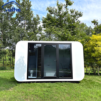 Cabine préfabriquée en forme de pomme Maison conteneur Cadre en acier Petite maison Cabine préfabriquée Pod House