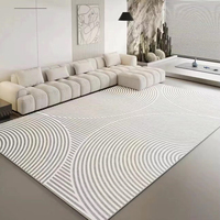 Tapis de sol moderne de luxe en fausse fourrure de cachemire pour salon, chambre à coucher, chevet, tapis vintage français antidérapant