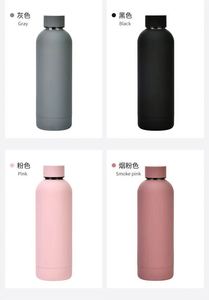 Design Custom Logo 500ml Stainless Steel Tumbler Portable Double Wall Vacuum Insulated Small Mouth Water Bottle Reusable - Product Image 3
