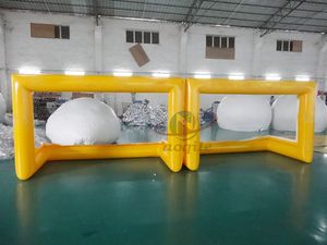 Équipement gonflable flottant de <span class=keywords><strong>but</strong></span> de water-polo de sport aquatique Jouets gonflables à eau scellés à l'air d'été - Product Image 5