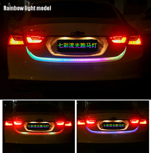 Coche que fluye LED tira flexible cola de camiones caja RGB tubo de luz trasera de <span class=keywords><strong>la</strong></span> vuelta del freno luz de señal - Product Image 4