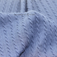 Tissu 100gsm Chenille Coton Mélange Coordonné Chevron Imprimer Tricoté Matériel
