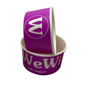 PLA Custom Printed Ice Cream Carton Container <b>Cup</b> 16Oz Recyclable Wholesale <b>Cup</b> Take Away Paper <b>Cups</b> - Product Image 2