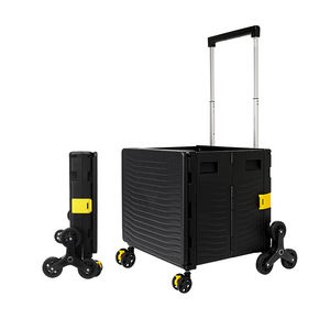 Fabrikant Groothandel Draagbare Plastic Winkelen <span class=keywords><strong>Trolley</strong></span> Opvouwbare Trap Klimwielen 85l 100Kg Winkelwagen Met Wielen - Product Image 1