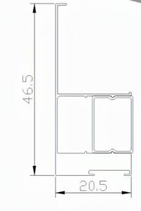 Profil Logam Pintu Bentuk U dari Paduan Aluminium Modern 6063 0.6-0.8mm Tahan Lama Dukungan Teknis Online Pengembalian Penggantian Dekorasi - Product Image 2