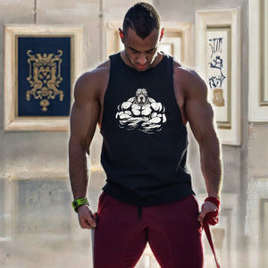 Camisetas sin mangas deportivas para hombre, nuevo diseño, estilo oversize, con grandes aberturas en los brazos, laterales abiertos, tejido transpirable, efecto lavado. - Product Image 2