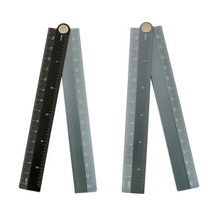 סרגל אלומיניום מתקפל <span class=keywords><strong>30</strong></span> ס "מ צבע אלומיניום לשומר נייר מכתבים הניתנים להתאמה אישית - Product Image 3