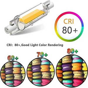 Cao-MẠNH MẼ 50 Wát COB bóng đèn <span class=keywords><strong>LED</strong></span> ánh sáng R7S 78 Mét 118 Mét Spotlight với 6000K màu pha lê cơ thể thay thế halogen cho AC 110V 220V - Product Image 3