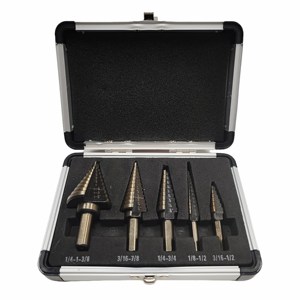 5pcsMetal Working Heavy Duty HSS Spiral Grooved Well Drilling Step Drill Bit untuk Pengeboran Lebih Cepat-001 - Product Image 5