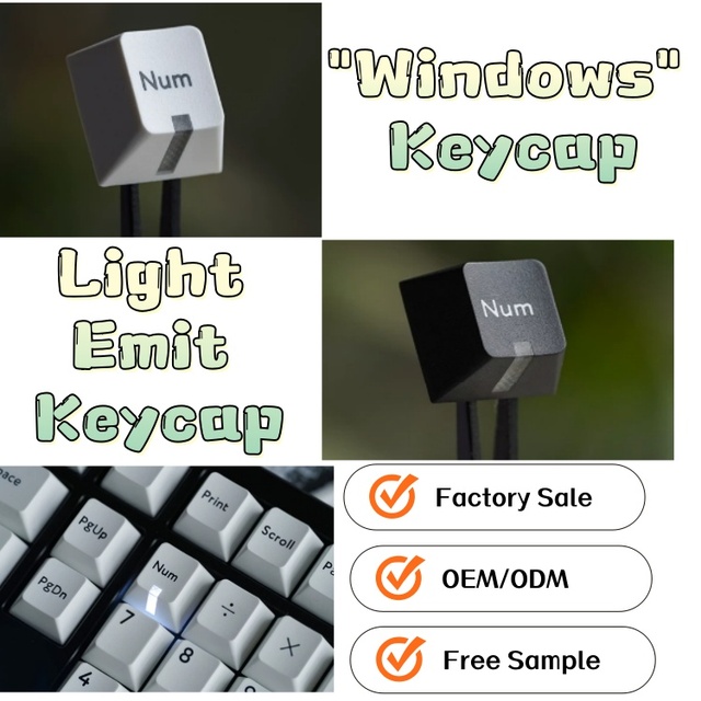 Custom High Quality Double-Shot Translucent Keycaps Frosted Translucent Keycaps Glow Keycaps Gaming Set with Macro Keys