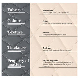 Vente en gros d'usine <span class=keywords><strong>de</strong></span> tissu en cuir PVC matelassé en cuir éponge pour revêtement <span class=keywords><strong>intérieur</strong></span> <span class=keywords><strong>de</strong></span> voiture en cuir pour siège, canapé, décoration murale - Product Image 6