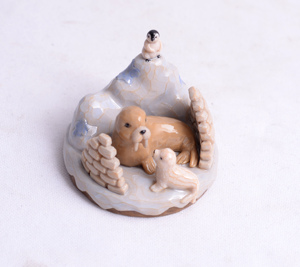 Thất Trong Nhà Quả Cầu Nước & Quả Cầu Tuyết Vẽ Tay Sống Động Như Thật Tùy Chỉnh Mô Hình Máy Tính Để Bàn Trang Trí - Product Image 2