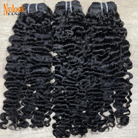 Extensiones de Cabello Humano Virgen Vietnamita, Extensiones de Cabello Remy Virgen de Alta Calidad, Cabello Humano Virgen Brasileño Rizado Pixie Birmano