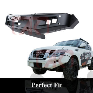 Cabrestante de parachoques delantero de aluminio, prémium, <span class=keywords><strong>Deluxe</strong></span>, Compatible con barras de toro para Nissan Patrol Y62 2016 + - Product Image 2