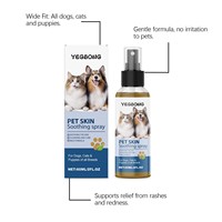 Spray de soin pour la peau des animaux Yegbong, soin pour la peau des chats et des chiens, ingrédients doux, spray externe