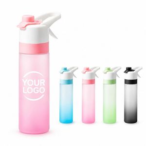 Promotional Gift Eco-friendly 650ml Tritan <b>Spray</b> Water <b>Bottle</b> Portable Outdoor Sports Misting <b>Drink</b> Cup with Custom Brand Logo - Product Image 1
