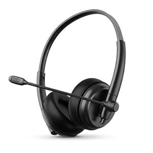 Casque audio supra-auriculaire avec micro à perche, filaire USB, son stéréo, pour ordinateur, commande par bouton - Product Image 5