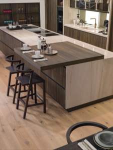 Armoire de cuisine moderne couleur chêne <span class=keywords><strong>blanc</strong></span> panneau mat <span class=keywords><strong>porte</strong></span> en verre livraison rapide incontournable pour appartement centre commercial comprend un évier - Product Image 4