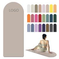 Tapis de yoga écologique coloré de haute qualité avec logo personnalisé, 5 mm, antidérapant, en caoutchouc PU, pour Pilates et entraînement à domicile