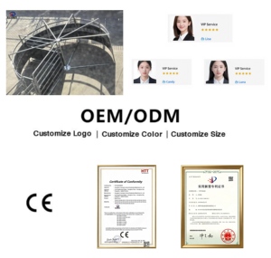 Kit de cour pour bétail galvanisé robuste, <span class=keywords><strong>portail</strong></span> tournant de 3 m de diamètre, panneau occultant, montage facile, système d'enclos pour bétail - Product Image 5