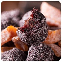 Fruits confits séchés aux cinq épices, zeste de mandarine, sucre candi et baies séchées, pot de 500g, en pot grand format
