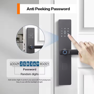 Nhà máy mới tuya wifi thông minh Điện Kỹ Thuật Số Ổ khóa cửa không thấm nước vân tay xử lý ttlock ứng dụng cho gỗ/nhôm thẻ nhớ - Product Image 5