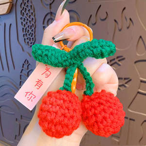 תליון דברים טובים קורים בתליון ארוג ביד כלומר דובדבן עבור התיק שלך טבעת מפתחות אביזרים קטנים - Product Image 2