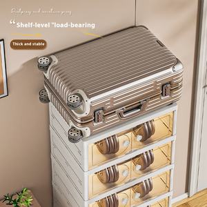 Modern Transparent Dustproof PP Folding <strong>Shoe</strong> Rack No-Installation Rectangle Entrance Storage Box Home Artifact - Product Image 5