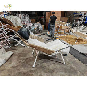 Chaise longue de salon moderne avec balcon chaise de drisse drapeau minimaliste nordique avec couverture - Product Image 2