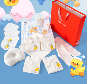 Confezione regalo per neonati sottile estiva 100% Set di vestiti per bambini in puro cotone appena nato da un mese collezione di forniture regalo per bambini - Product Image 3