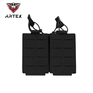 Pochette utilitaire en polyester noire amovible et détachable pour gilet tactique Artex, porte-chargeur, équipement de défense personnel - Product Image 2