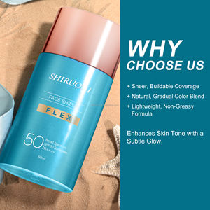 Private Label minerale fisica SPF <span class=keywords><strong>50</strong></span> <span class=keywords><strong>protezione</strong></span> solare ad ampio spettro resistente all'acqua <span class=keywords><strong>viso</strong></span> <span class=keywords><strong>protezione</strong></span> flessibile <span class=keywords><strong>crema</strong></span> solare - Product Image 4