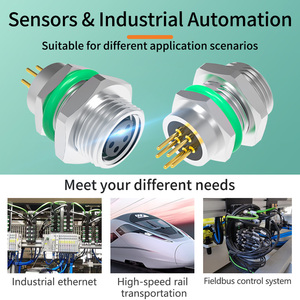 Ô Tô Điện Không Thấm Nước Kết Nối Pcb M8 5 Pin B-Mã Phía Trước Khóa Nữ Ổ Cắm M10 * 0.75 Ổ Cắm Kết Nối - Product Image 6