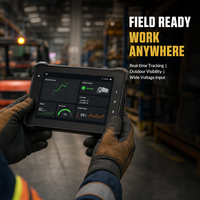 Nueva Tableta Industrial Resistente de 7 Pulgadas con Linux Yocto Qt5.15 IP67 800nits Quad-Core Qualcomm 2.0GHz GPS 4G LTE Wi-Fi RS232 CANBus para Vehículos
