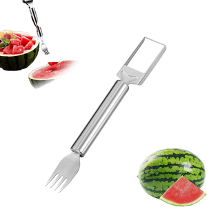 Dư<span class=keywords><strong>a</strong></span> hấu Cutter,2025 nâng cấp thép không gỉ 2-in-1 ngã ba Slicer công cụ, xách tay & đ<span class=keywords><strong>a</strong></span> chức năng cho Effortless trái cây slicing - Product Image 6